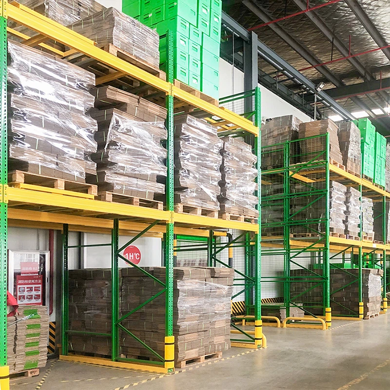 Two Pallet Deep Push Back Racking